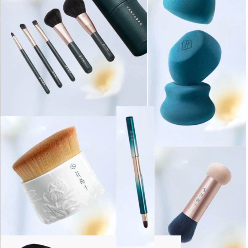 LOT BUNDLE SET of Makeup tools sponges brushes c-beauty Florasis RV $170